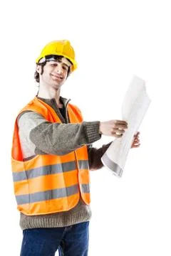 Happy engineer Stock Photos