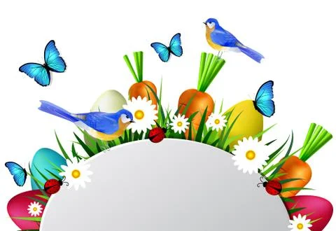 Happy ester card Stock Illustration