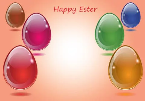 Happy Ester Stock Illustration