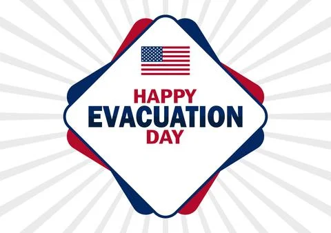 Happy Evacuation Day, background Stock-Illustration