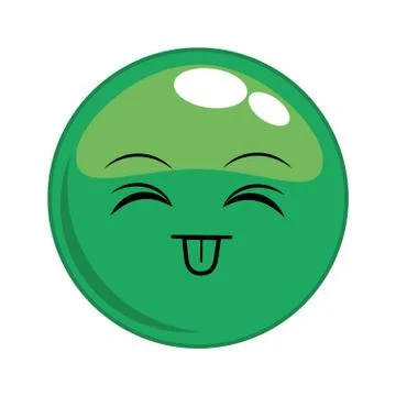 Happy face cartoon expression icon. Vector graphic Stock Illustration