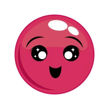 Happy face cartoon expression icon. Vector graphic Illustrazione stock