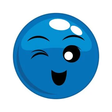 Happy face cartoon expression icon. Vector graphic Illustrazione stock