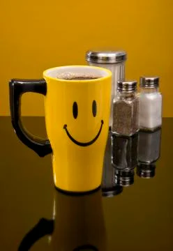 Happy Face Coffee Stock Photos