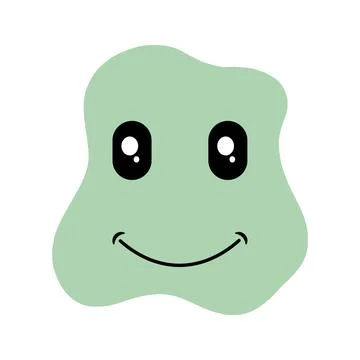 Happy Face. Happy face illustration. Joyful face. smile in face. Smiling fa.. Illustrazione stock