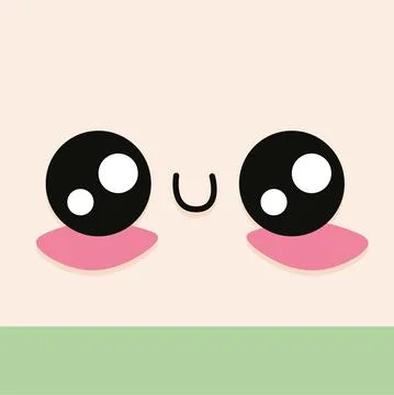 Happy facial expression Stock Illustration