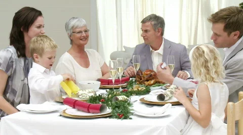 Happy Family Christmas times Stock Footage
