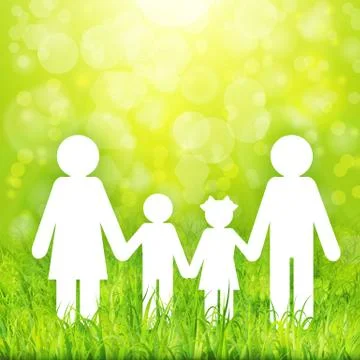 Happy family concept vector background Stock Illustration