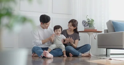 A happy family Stock Footage