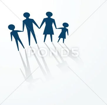 Happy family values Stock Illustration