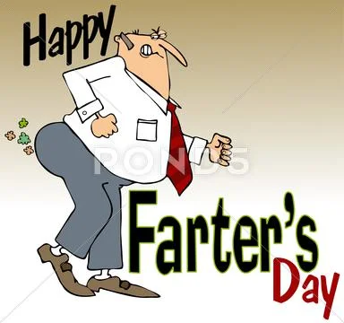 Happy Farter's Day Stock Illustration