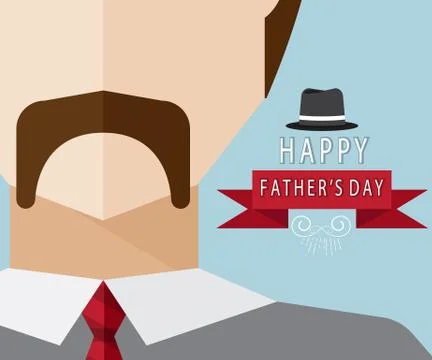 Happy father's day background vector illustration Illustrazione stock