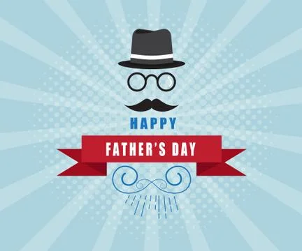 Happy father's day background vector illustration Stock Illustration