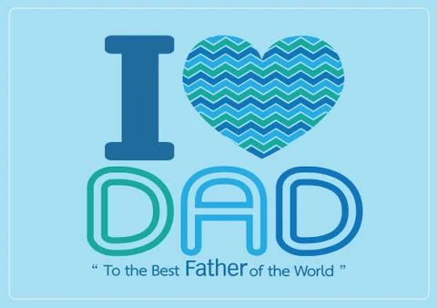 Happy Father's Day card idea design for your DAD Illustrazione stock