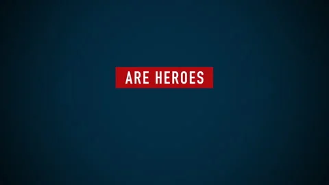 Happy father's day - Dads are heroes title Stock Footage