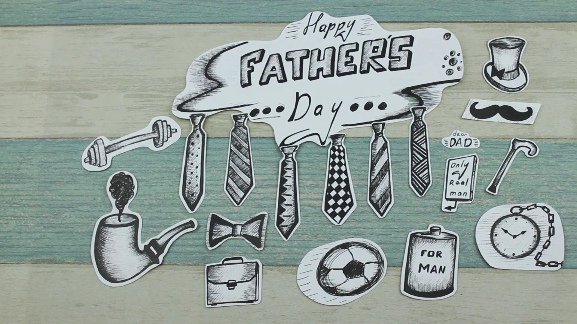 Father day concept sketch isolated Royalty Free Vector Image