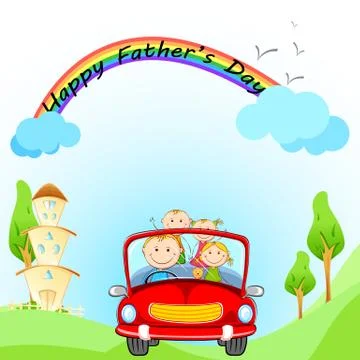 Happy Father's Day Stock Illustration