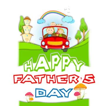 Happy Father's Day Stock Illustration