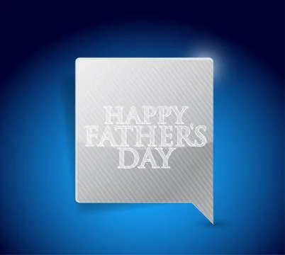 Happy fathers day message sign Stock Illustration