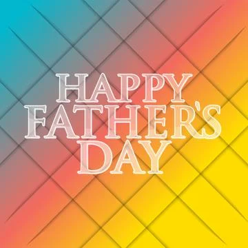 Happy fathers day multicolor background 스톡 일러스트
