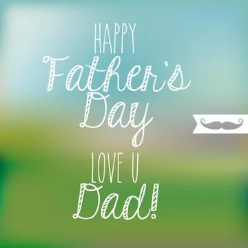 Happy fathers day over pattern  background vector illustration Stock Illustration