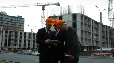 Happy finishing of architect project Stock Footage 65306397