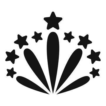 Happy firework icon simple vector. Carnival party 스톡 일러스트