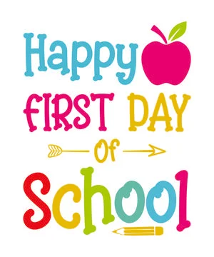 Happy First Day Of School Stock Illustration