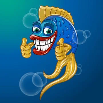 Happy fish Stock Illustration