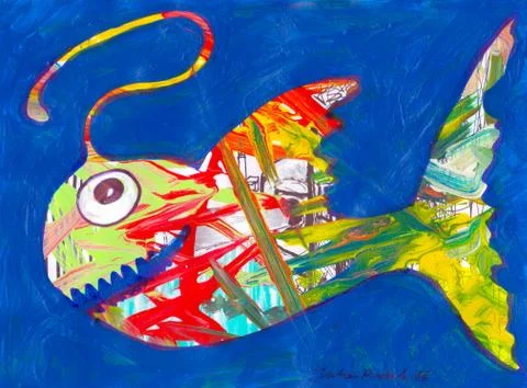 Happy Fish Stock Illustration
