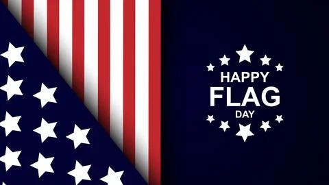 Happy Flag Day background template. Vector illustration Stock Illustration