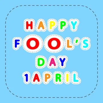 Happy fool's day Illustrazione stock