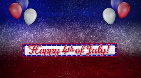 Happy Fourth Glitter Stock Footage 50803853