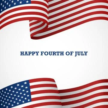 Happy Fourth Of July Stock Illustration