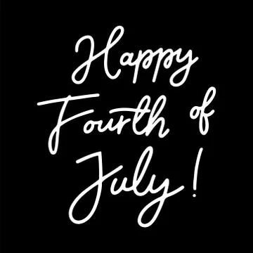 Happy fourth of july vector Stock Illustration