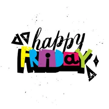 Happy Friday Stock Illustration
