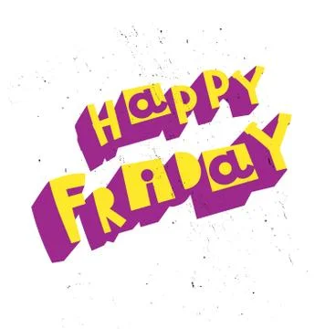 Happy Friday Stock Illustration