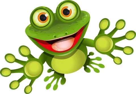 Happy frog Stock Illustration