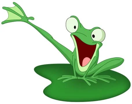 Happy Frog Illustrazione stock