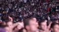 Happy German Crowd Fans Supporters Germany Soccer Team Public Viewing Football HD Footage