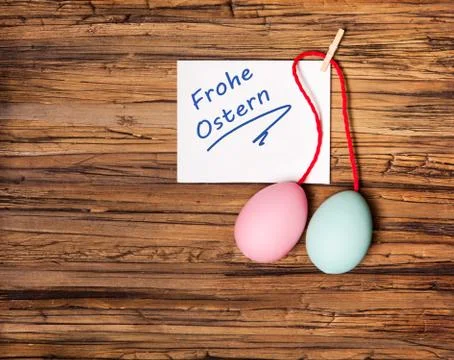 Happy german easter Stock Photos