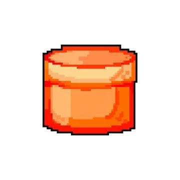 Happy gift box game pixel art vector illustration Stock Illustration