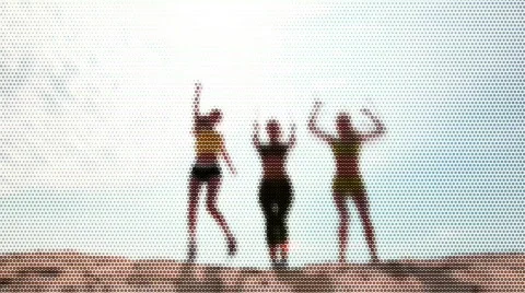 Happy girls Stock Footage