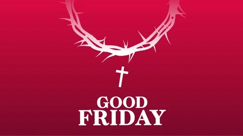Happy good friday with cross Video stock 321786076