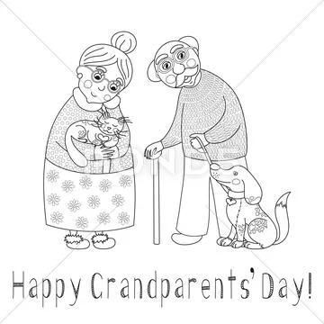 Grandparents Drawing |How To Draw Grandparents Easy |Grandparents Day  #shorts #art #trending #viral - YouTube