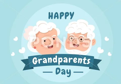 cute grandparents cartoon