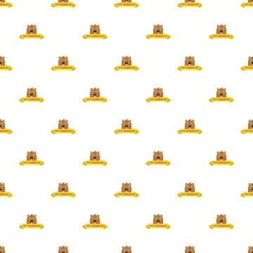 Happy groundhog day pattern seamless Stock Illustration