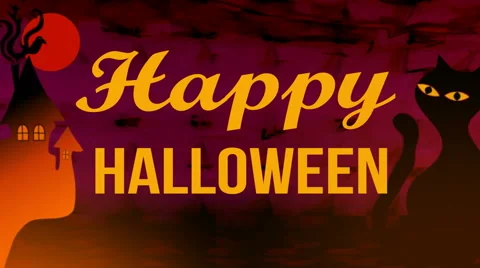 Happy Halloween animated. Stock Footage 43048558