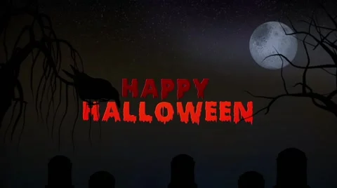 Happy Halloween - Animated Graphic. Stock Footage 68337547