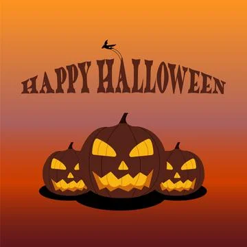 Happy halloween background backdrop Illustrazione stock